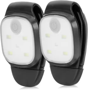 Toyvian 2pcs Led Night Running Lamp Rechargeable Outdoor for Jogging Camping Hiking Bright Illumination for Runners Compact Portable Design for Night Activities