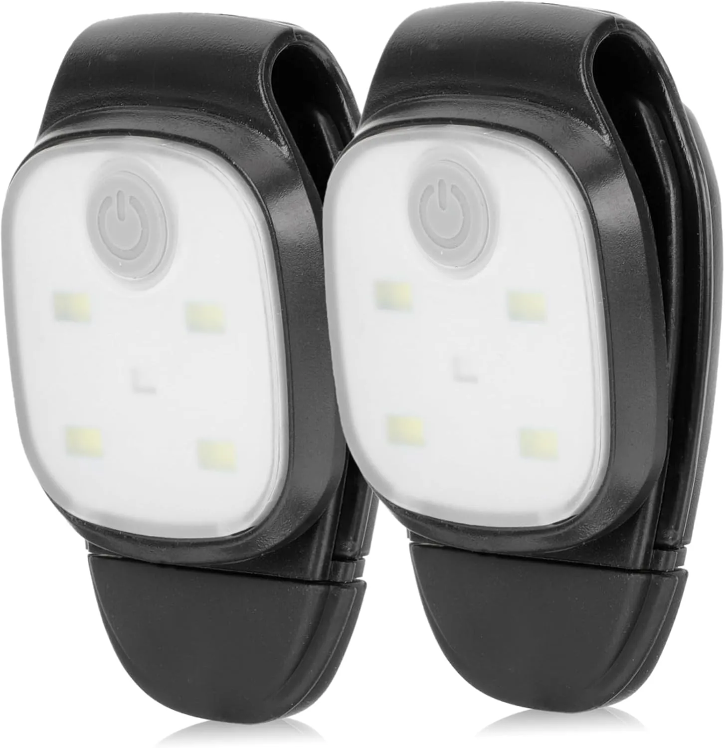 Toyvian 2pcs Led Night Running Lamp Rechargeable Outdoor for Jogging Camping Hiking Bright Illumination for Runners Compact Portable Design for Night Activities