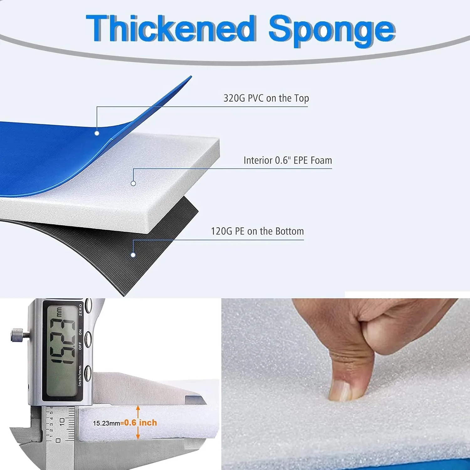Trampoline Pad Spring Cover, 8/10/12/14/15/16FT Trampoline Replacement Safety Pad, Tear-Resistant Edge Cover Springs Protection Pad