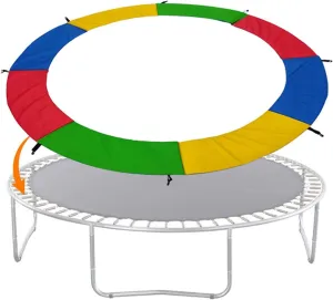 Trampoline Pad Spring Cover, 8/10/12/14/15/16FT Trampoline Replacement Safety Pad, Tear-Resistant Edge Cover Springs Protection Pad
