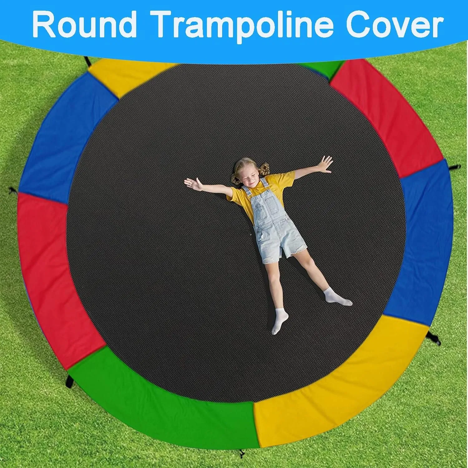 Trampoline Pad Spring Cover, 8/10/12/14/15/16FT Trampoline Replacement Safety Pad, Tear-Resistant Edge Cover Springs Protection Pad