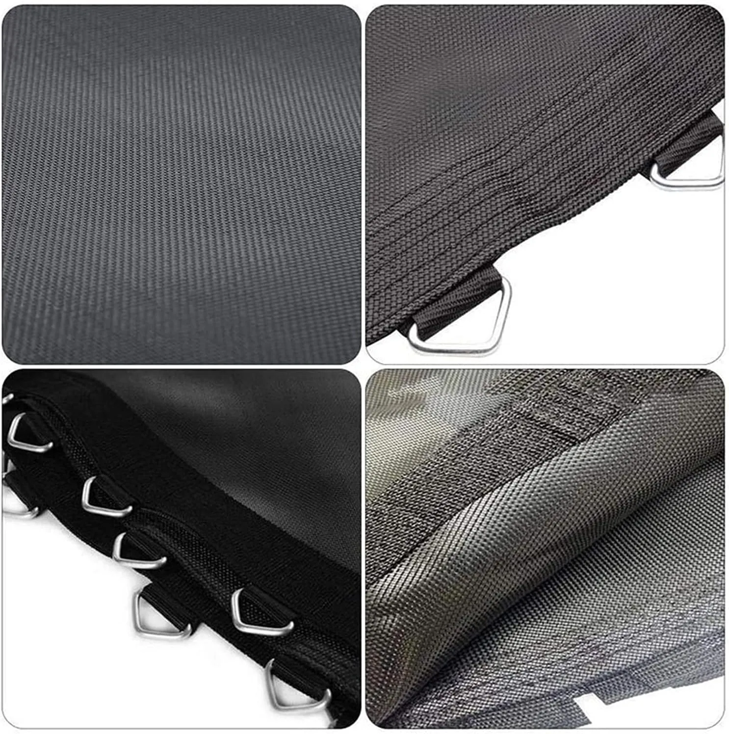 Trampoline Replacement Cover, Trampoline Replacement Jumping Mat, Children's Bounce Bed Accessories PP Mesh Water Resistant and UV Resistant for Round Trampolines