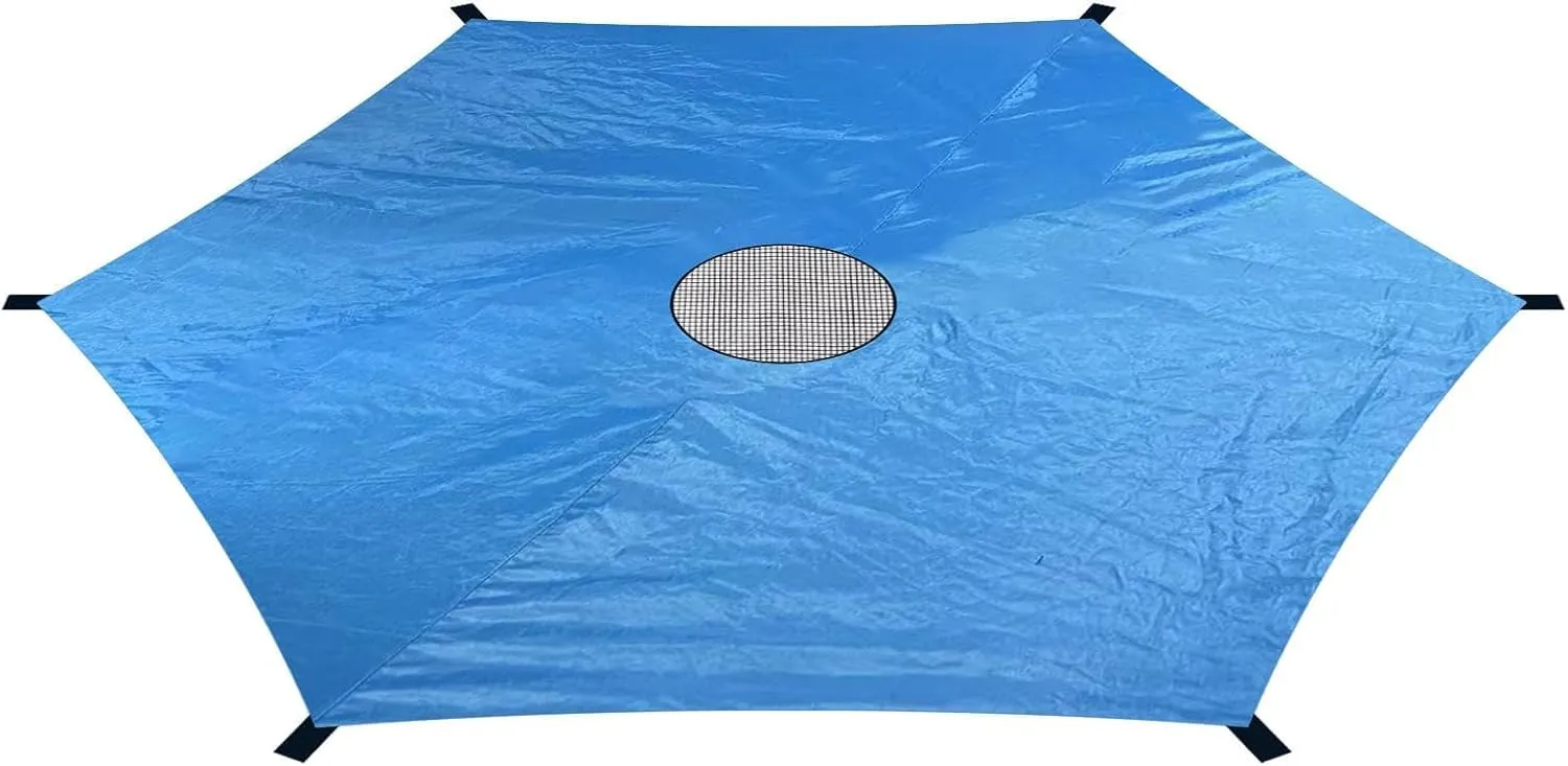 Trampoline Shade Cover, Trampoline Cover Anti-UV Trampoline Sun Shade Cover, 8ft 10ft 12ft 14ft 16ft Trampoline Sun Protection Trampolines Canopy, Waterproof Anti-UV Trampolines Sunshade Accessories