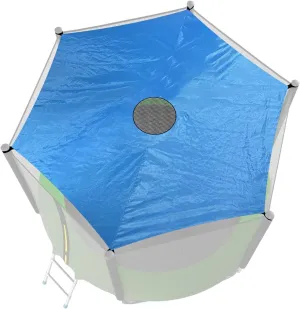 Trampoline Shade Cover, Trampoline Cover Anti-UV Trampoline Sun Shade Cover, 8ft 10ft 12ft 14ft 16ft Trampoline Sun Protection Trampolines Canopy, Waterproof Anti-UV Trampolines Sunshade Accessories