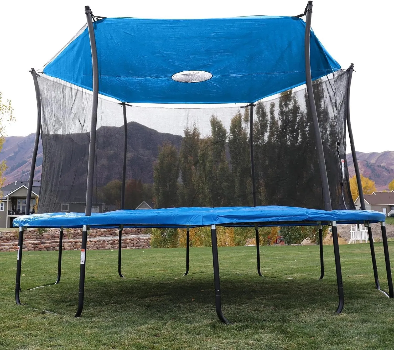 Trampoline Shade Cover, Trampoline Cover Anti-UV Trampoline Sun Shade Cover, 8ft 10ft 12ft 14ft 16ft Trampoline Sun Protection Trampolines Canopy, Waterproof Anti-UV Trampolines Sunshade Accessories