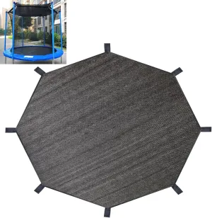 Trampoline Shade Cover, Trampoline Cover for 8FT 10FT 12FT 14FT 16FT Straight Pole Round Trampoline Sun Protection, Easy to Install,for Backyard Playground (12FT 8 Poles)