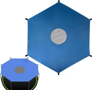 Trampoline Shade Cover - Trampoline Top Shade Canopy - UV & Leaves Resistant Trampoline Canopy Foldable Easy to Install for Outdoor Backyard Playground,10FT~8 Poles