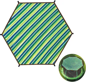 Trampoline Shade Cover,New Protection Trampoline Tent Cover,Sun Protection Trampolines Canopy Net Sunshade Accessories for Backyard Playground(8FT - 6 Poles)