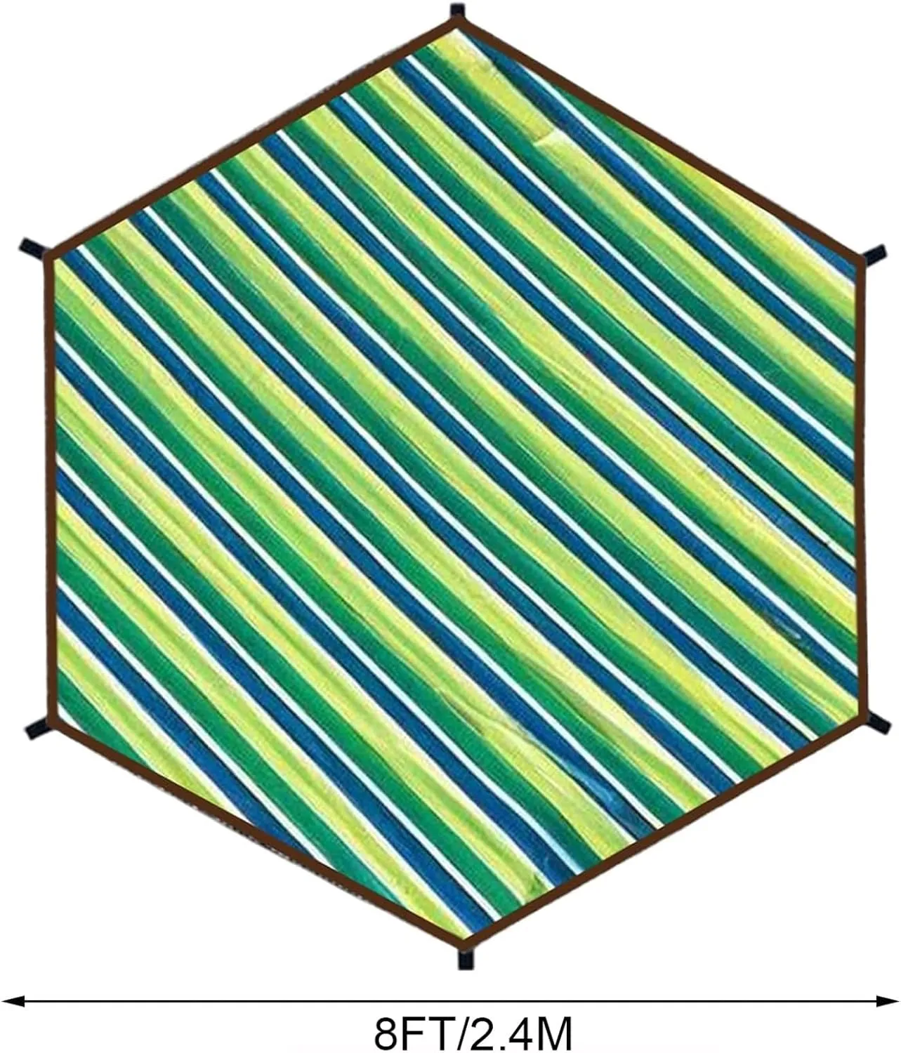 Trampoline Shade Cover,New Protection Trampoline Tent Cover,Sun Protection Trampolines Canopy Net Sunshade Accessories for Backyard Playground(8FT - 6 Poles)