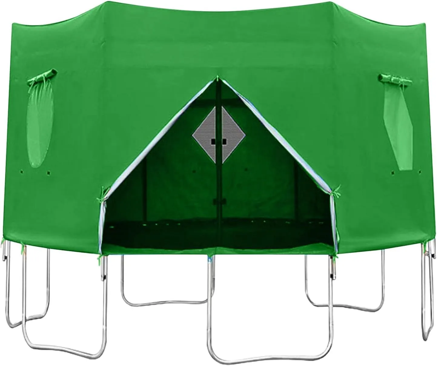 Trampoline Tent,Trampoline Cover Trampoline Accessories, for 6 Straight Poles Trampoline Outdoor Round Tent Sun Shade Block The Wind Large Capacity 6FT 8FT 10FT 12FT 14FT