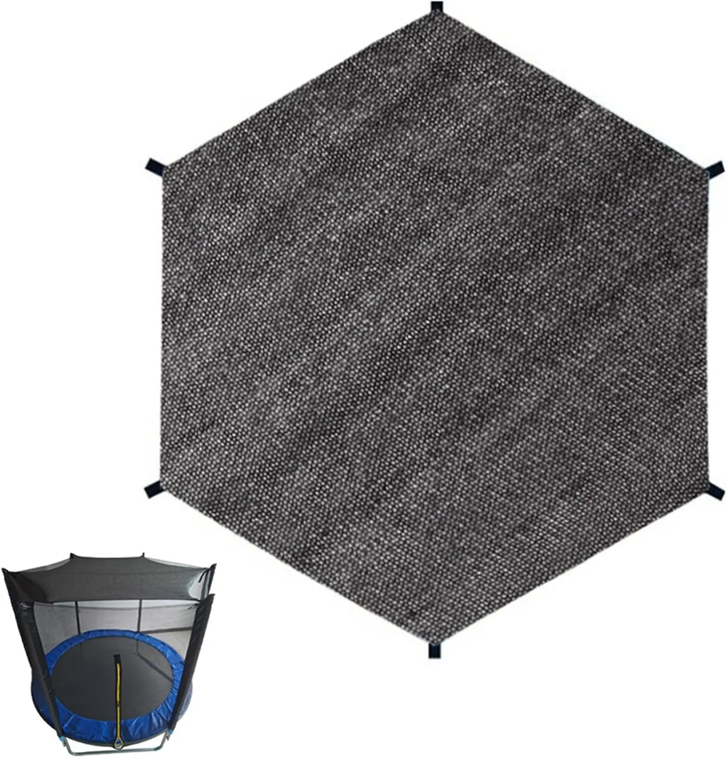 Trampoline Top Shade Cover, Trampoline Sun Protection Net, Outdoor Insulation Breathable Shade Cloth UV & Anti Leaves