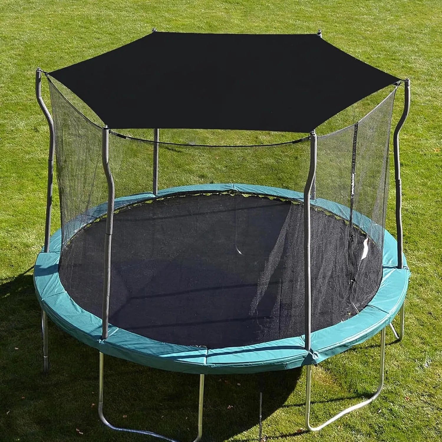 Trampoline Top Shade Cover, Trampoline Sun Protection Net, Outdoor Insulation Breathable Shade Cloth UV & Anti Leaves