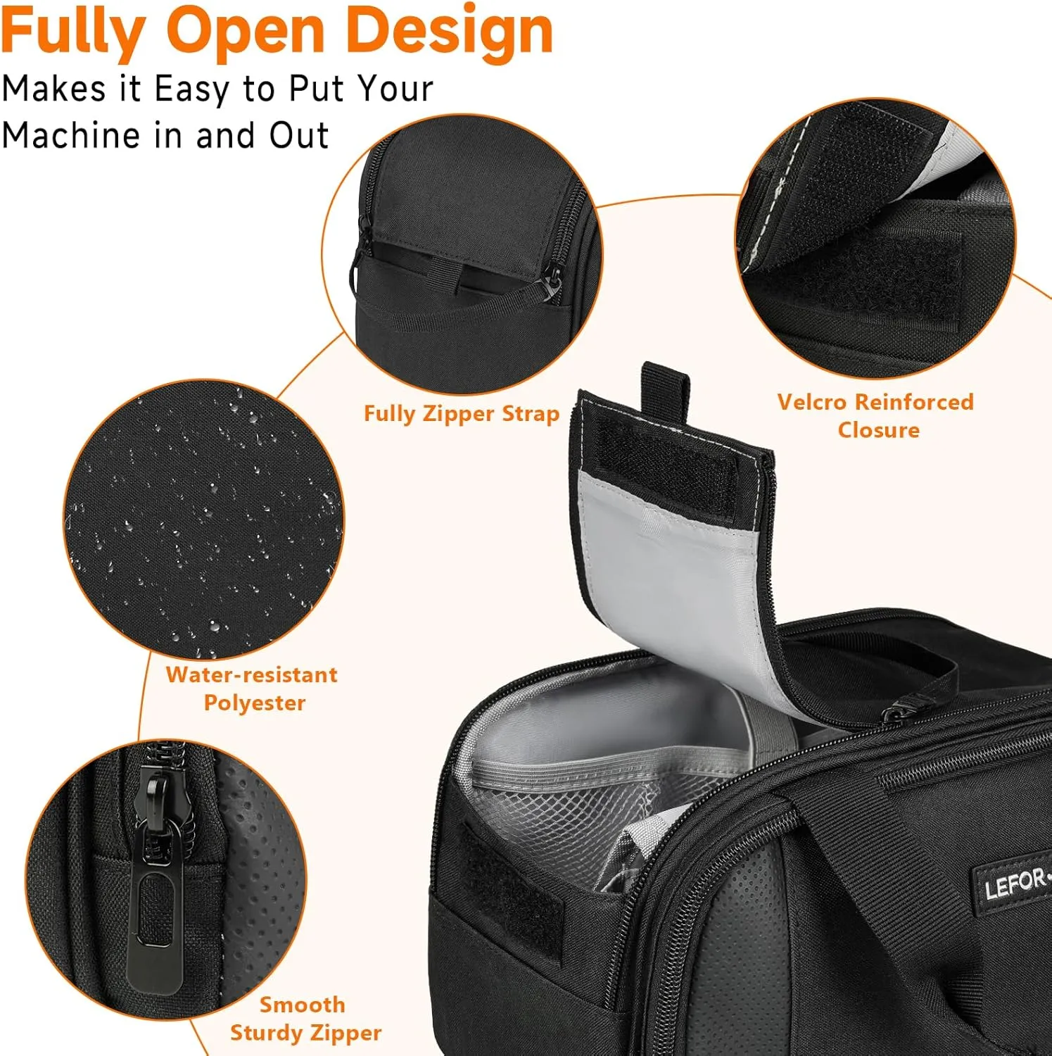 Travel Carrying Bag Compatible with ResMed AirMini/Z2 Auto CPAP Machine and Accessories,Portable Storage Organizer Case Fits for CPAP Equipment and Supplies(Bag Only)