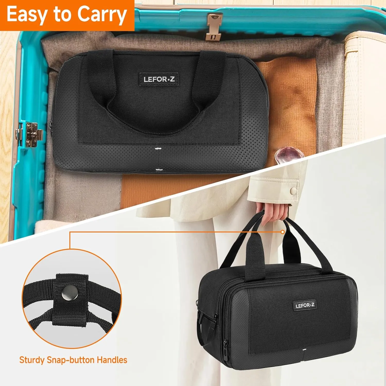 Travel Carrying Bag Compatible with ResMed AirMini/Z2 Auto CPAP Machine and Accessories,Portable Storage Organizer Case Fits for CPAP Equipment and Supplies(Bag Only)