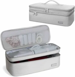 Travel Carrying Case for Shark Flex Style, Double Layer Storage Case for Shark SpeedStyle Hair Dryer Attachments, Revlon One-Step Hair Dryer/Hot Tools/Volumizer/Styler (Bag Only) Grey