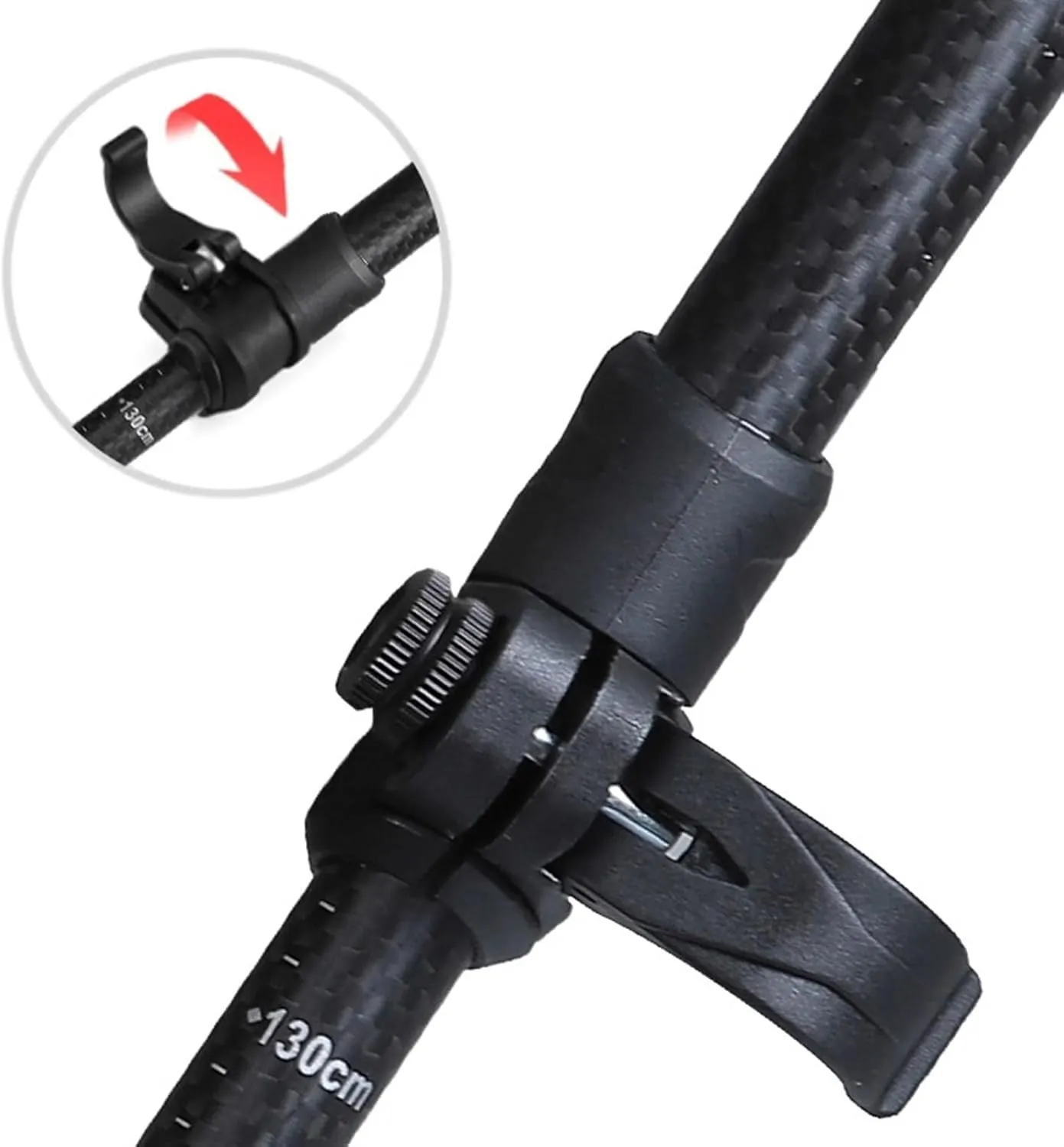 Travel Trekking Pole Hiking Walking Sticks Carbon Fiber Trekking Pole Camping Walking Pole Telescopic Outdoor Activities