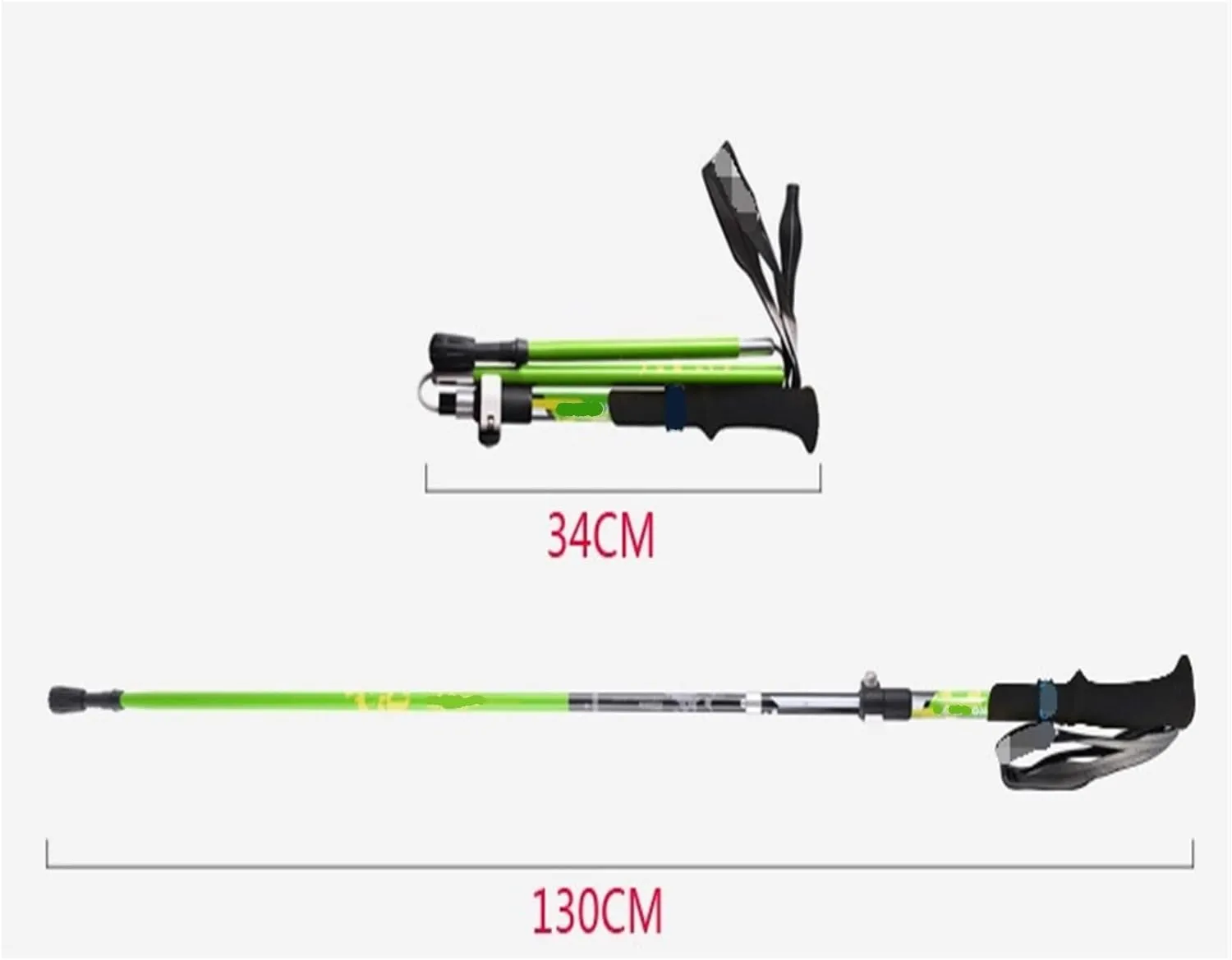 Travel Trekking Pole Lightweight Trekking Poles Carbon Fiber Walking Sticks Strong Hiking Poles for Backpacking Outdoor Activities(Pink)