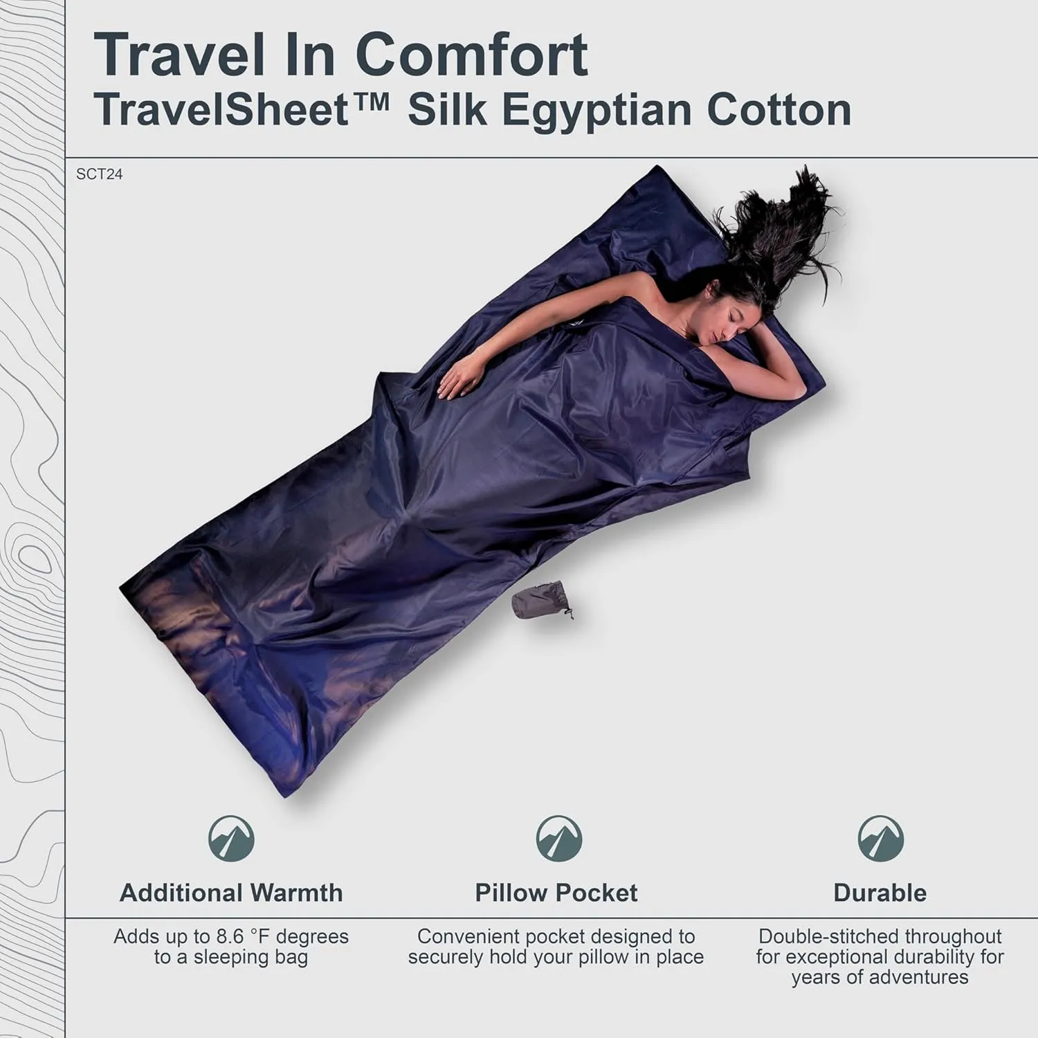 TravelSheet Silk/Egyptian Cotton