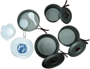 Treewalker Camping and Picnic Aluminum Pot and Pan Dining Set