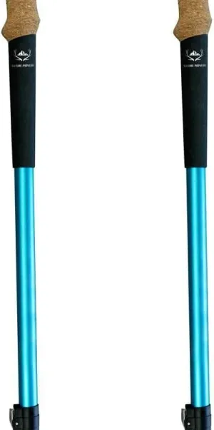 Trekking Poles Collapsible Nordic Hiking Poles,Cork Handle Ultralight Folding Walking Sticks, Lightweight Aluminum Foldable Trekking Hiking Sticks for Seniors Women Men,2pcs Per Set