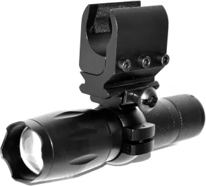 Trinity Tactical Flashlight with Mount Compatible with Mossberg Maverick 88 Pump 12 Gauge Single Rail Adapter Hunting Accessories.