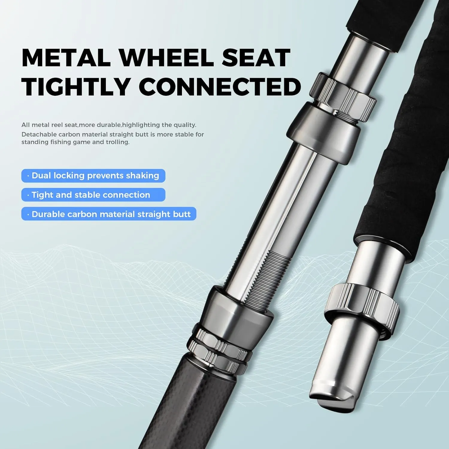 Trolling Rod Saltwater Offshore Heavy Roller Rod Bent Butt Trolling Rod Big Game Conventional Boat Fishing Pole Heavy Duty Fishing Rod 6'