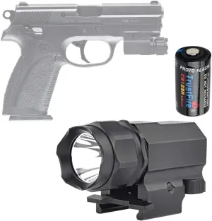 TrustFire P05 Gun Light Compact Weapon Mounted Pistol Light 210 Lumen Tactical Flashlight for G Lock 17 19 21 22 30 43 48 and Picatinny Rail
