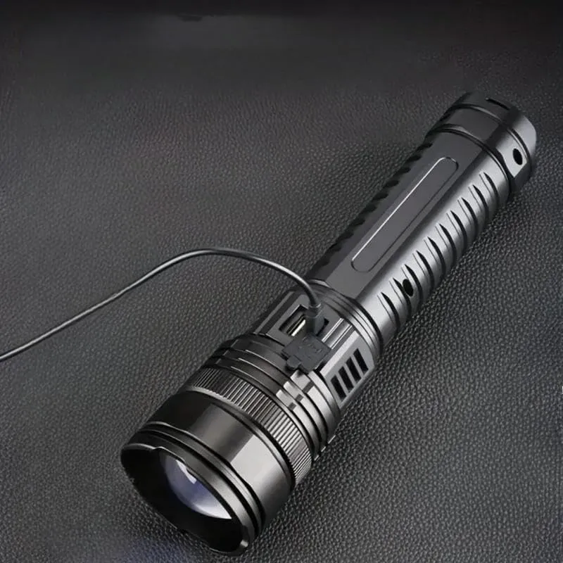 Ultra-Bright Led Flashlight, Zoomable Cob Tail Light, Ideal for Outdoor Adventures, Camping, Fishing, Hiking, and Emergency Situations