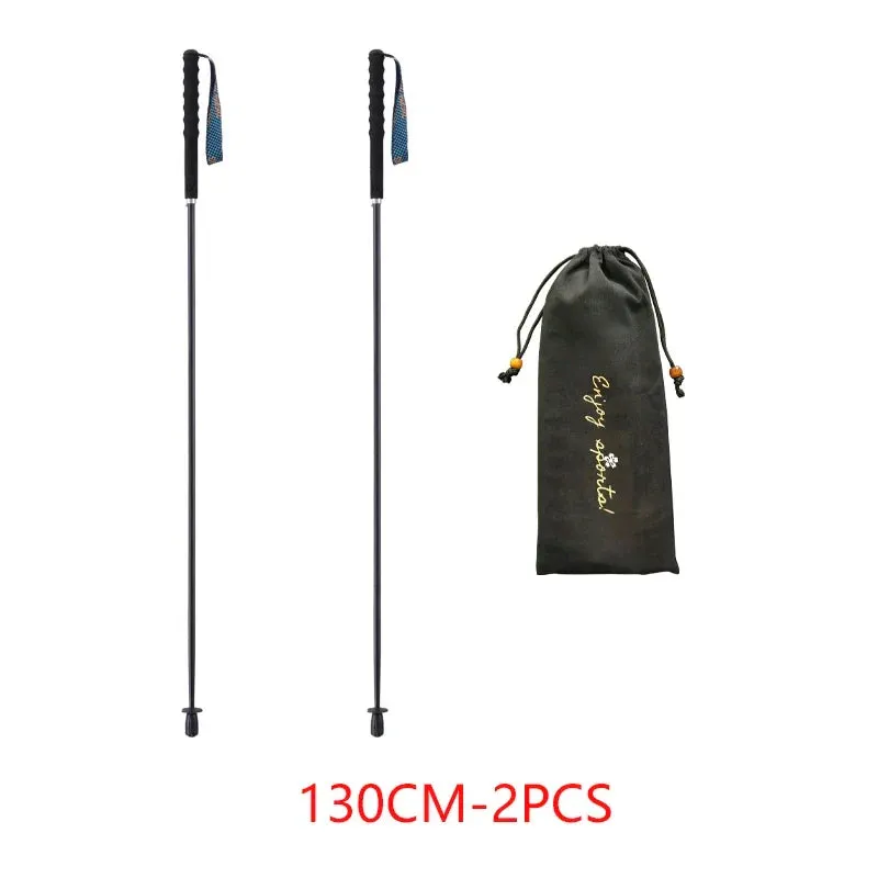Ultra-Light Foldable Carbon Fiber Trekking Poles: Hiking & Climbing Sticks