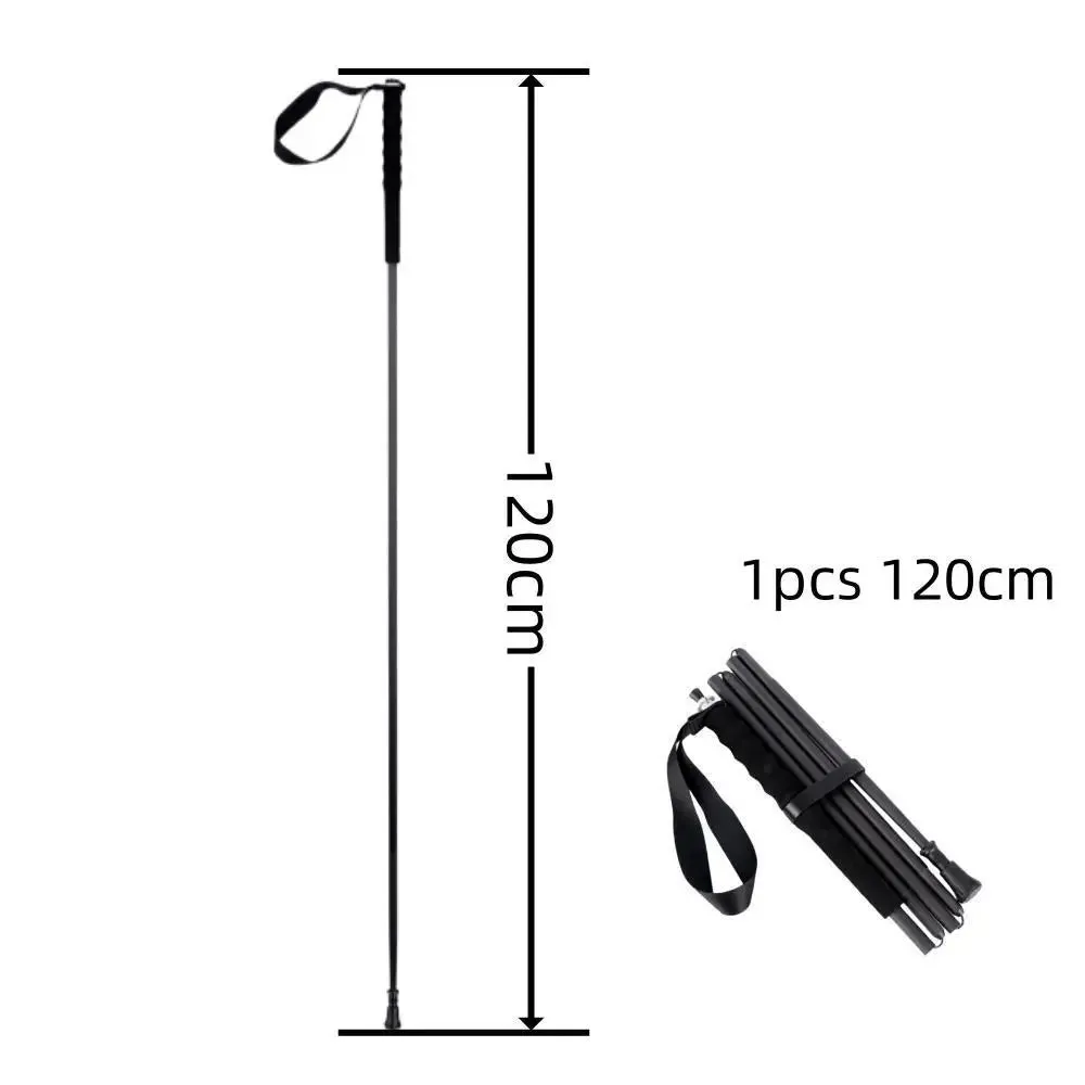 Ultra-Light Foldable Carbon Fiber Trekking Poles: Hiking & Climbing Sticks