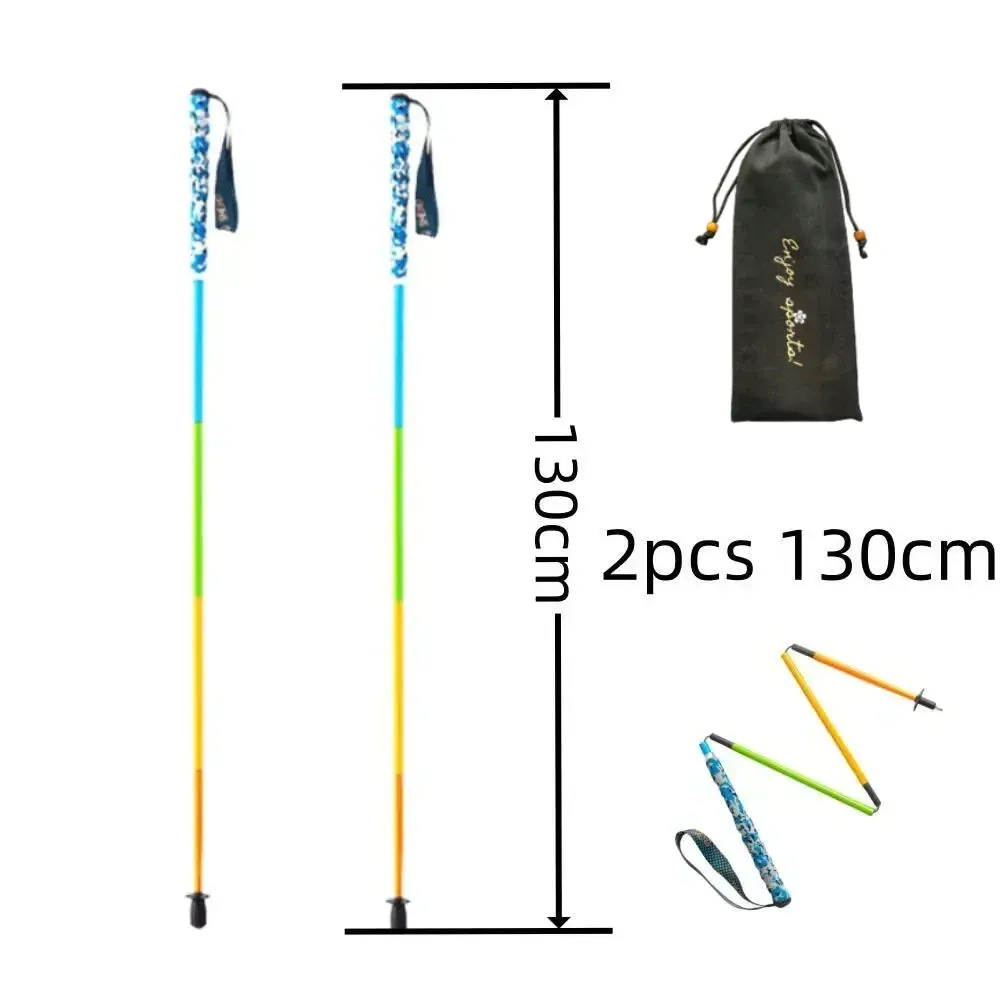 Ultra-Light Foldable Carbon Fiber Trekking Poles: Hiking & Climbing Sticks
