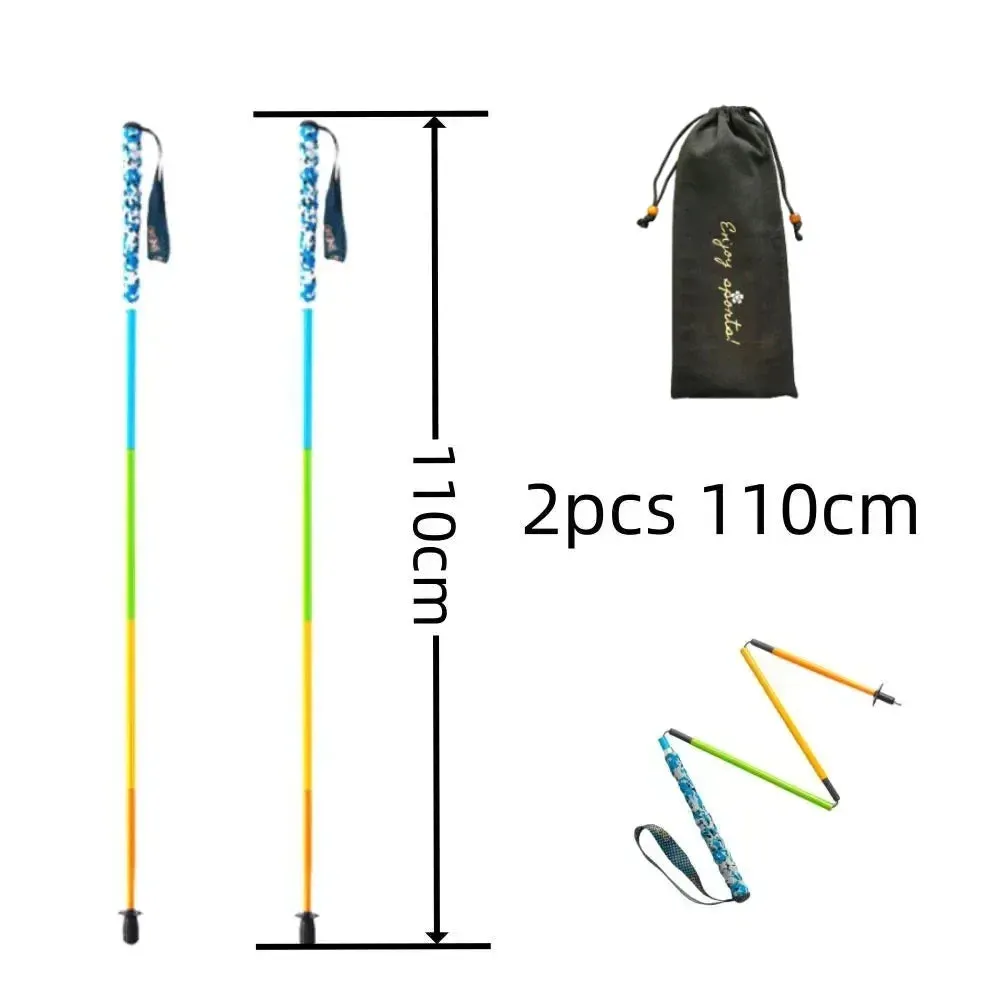Ultra-Light Foldable Carbon Fiber Trekking Poles: Hiking & Climbing Sticks