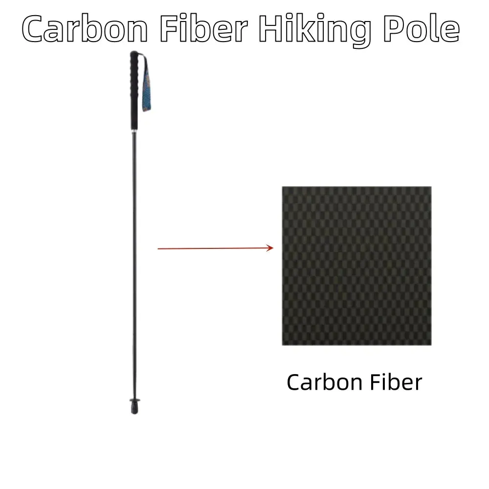 Ultra-Light Foldable Carbon Fiber Trekking Poles: Hiking & Climbing Sticks