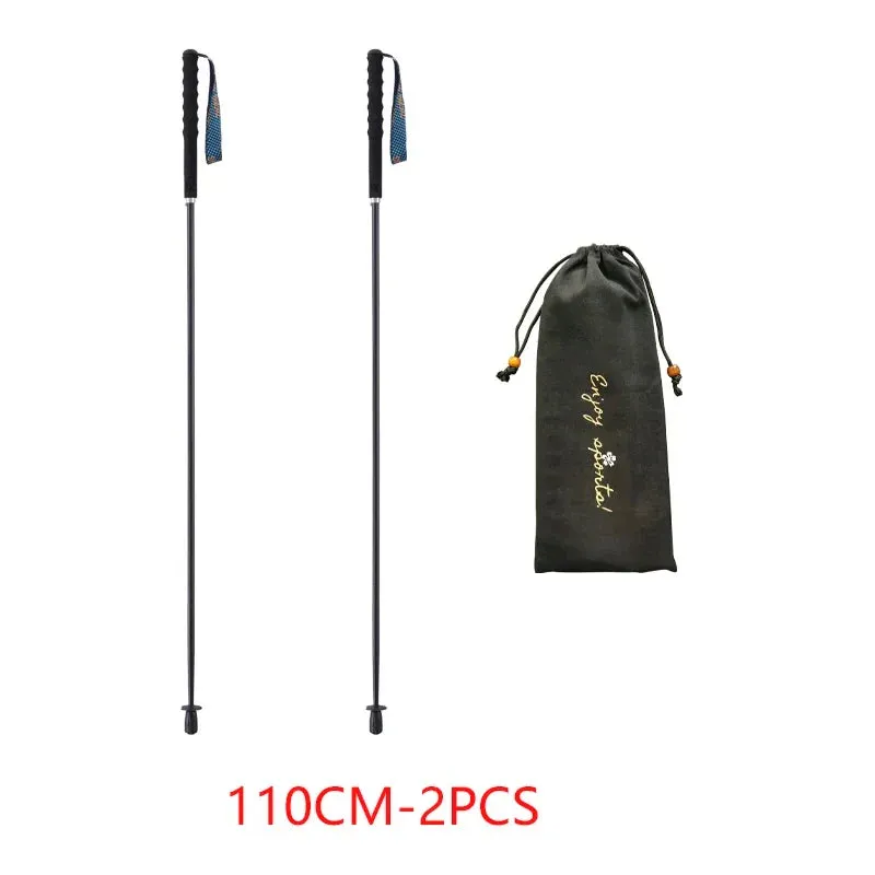 Ultra-Light Foldable Carbon Fiber Trekking Poles: Hiking & Climbing Sticks