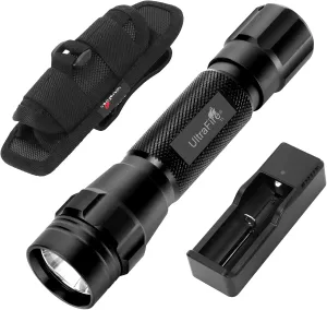 ULTRAFIRE Small Tactical Flashlight with Holster, Single Mode 1000 Lumen LED Flashlight with Duty Belt Holster, Bright Small EDC Flashlight T1