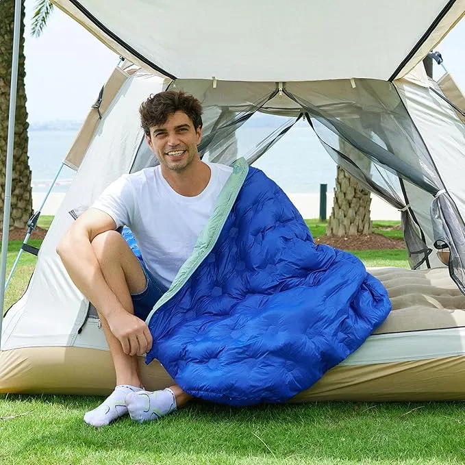 Ultralight Down Sleeping Bag for Adults, 32-55F 3 Season 650 Fill Down, Lightweight Compact Mummy Backpacking Sleeping Bag for Outdoor Camping and Hiking, Compressible -MFH500