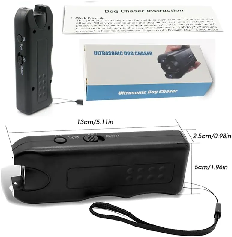 Ultrasonic Dog Repeller, 2024 Upgrade Anti Barking Devices Super Ultrasonic Dog Chaser Dog Bark Deterrent Device Bark Box Sonic Barking Deterrent Devices for Indoor Outdoor Use