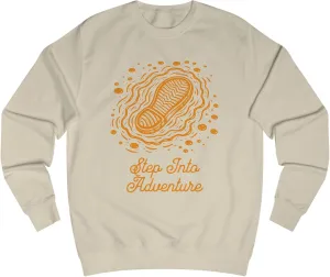 Unisex Sweatshirt - Step Into Adventure, Hiking Sweatshirt, Trekking Sweatshirt, Gift for Adventure lover