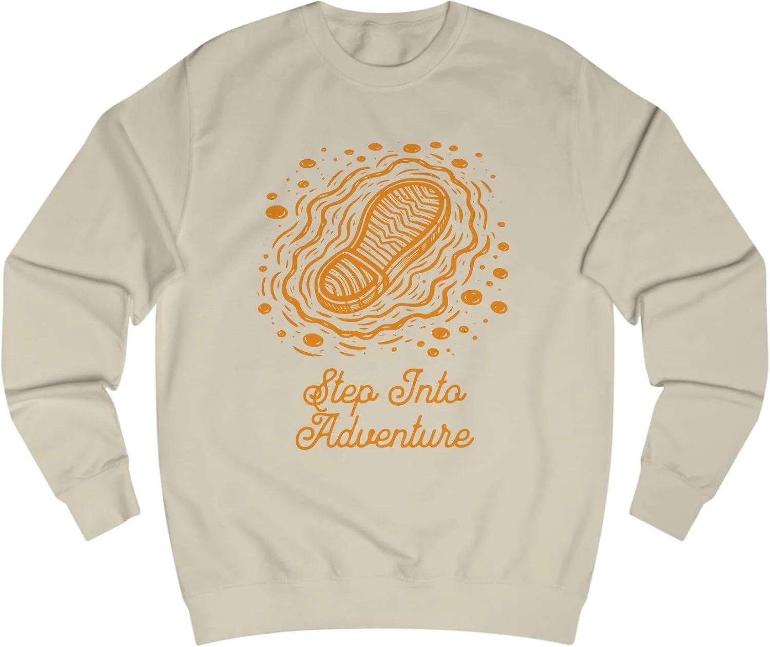 Unisex Sweatshirt - Step Into Adventure, Hiking Sweatshirt, Trekking Sweatshirt, Gift for Adventure lover