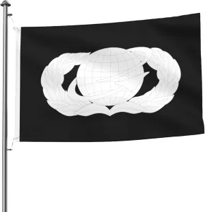 United States Air Force Manpower & Personnel Badge Flag 5x8 Ft Durable Large Size Flags Double-Sided Outdoor Decorative Banner Home Yard Flags for All Seasons