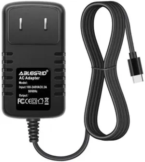 USB-C 5V AC/DC Adapter for Amzany PDC01 Hydrogen Water Bottle Generator 6000PPB Portable Ion LED Display Machine Office Travel Daily 5VDC