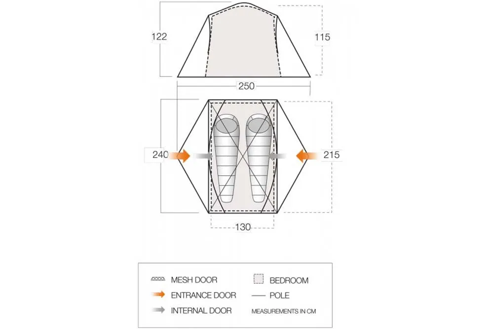 Vango Tryfan 200 Groundsheet Protector - GP535 (Lightweight Footprint)