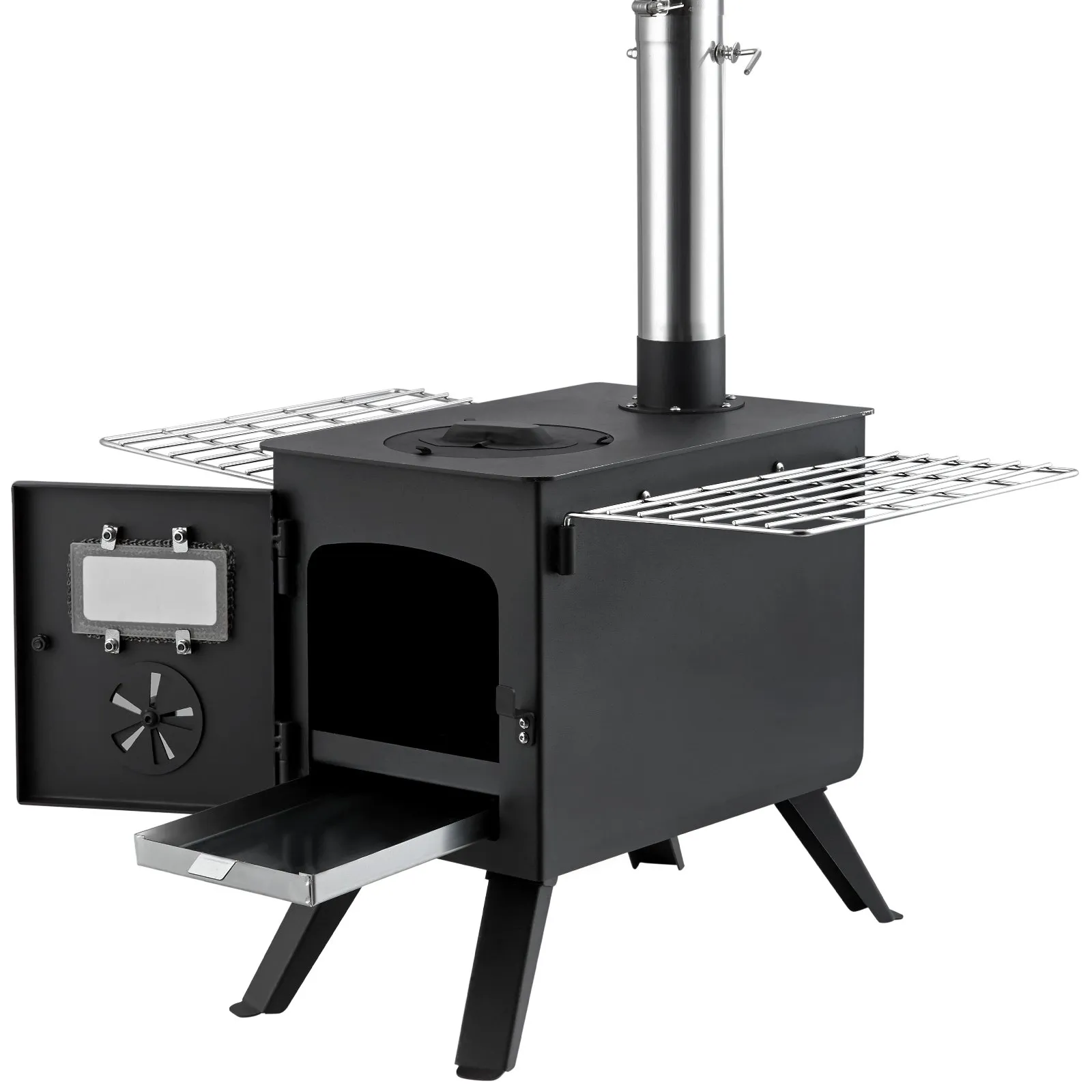 VEVOR Wood Stove, 86 inch, Alloy Steel Camping Tent Stove