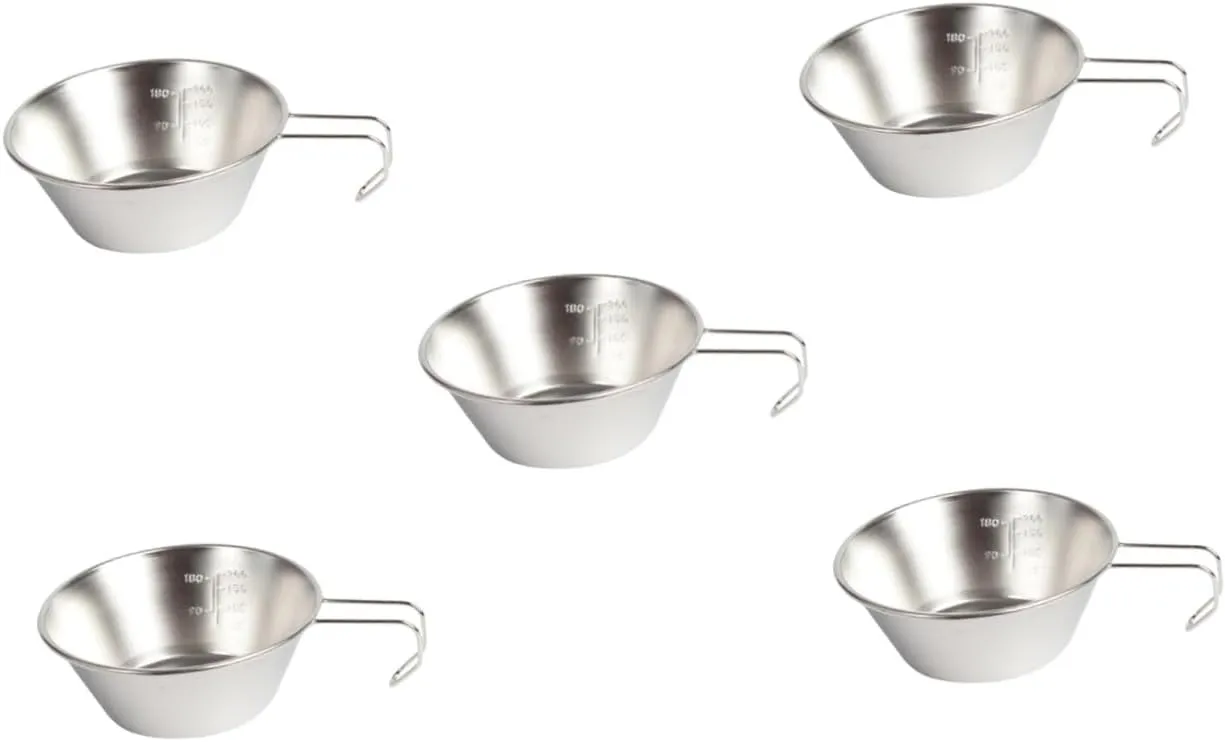 VICASKY Multi Function Wine Cup Compact Outdoor Water Bowl for Camping Supplies and Design for Makgeolli and Other Beverages