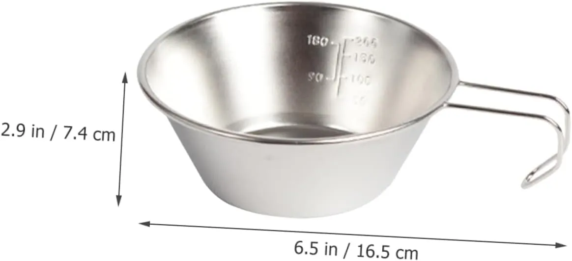 VICASKY Multi Function Wine Cup Compact Outdoor Water Bowl for Camping Supplies and Design for Makgeolli and Other Beverages