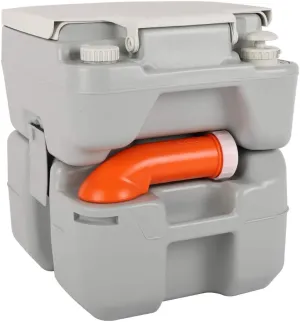 VINGLI Portable 5.3 Gallon Camping Toilet w/Carrying Bag,Large Capacity Tank for Camping,Boat/Truck