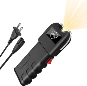 VIPMOK-928 2 in 1 Stun Gun with LED Flashlight丨Anti-Grab Design丨for Self-Defense Only丨Good Battery Performance in Temperatures Below Freezing丨for Women & Men, Zoo Keepers, Taxi Drivers, etc - 1 Pack
