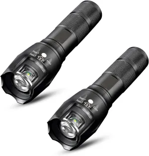 Vitaltac Flashlight 900000 Lumens - High Lumen Rechargeable Flashlight (2pcs)