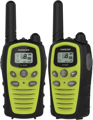 Walkie Talkies for Adults, HUNICOM Clear Sound Business Walky Talky, Easy to Use Two Way Radio Durable Commercial Wakie Talkies for Outdoor Adventures, Family Activties, Camping, Hiking, Biking