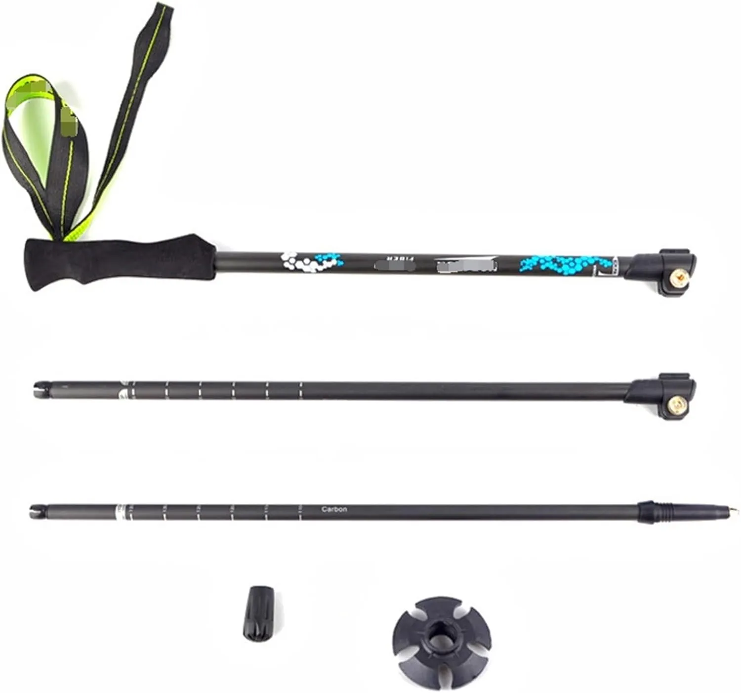 Walking Stick Hiking Poles Carbon Fiber Trekking Poles Strong Lightweight Adjustable Walking Sticks for Hiking Camping Hiking Gear Trekking Poles